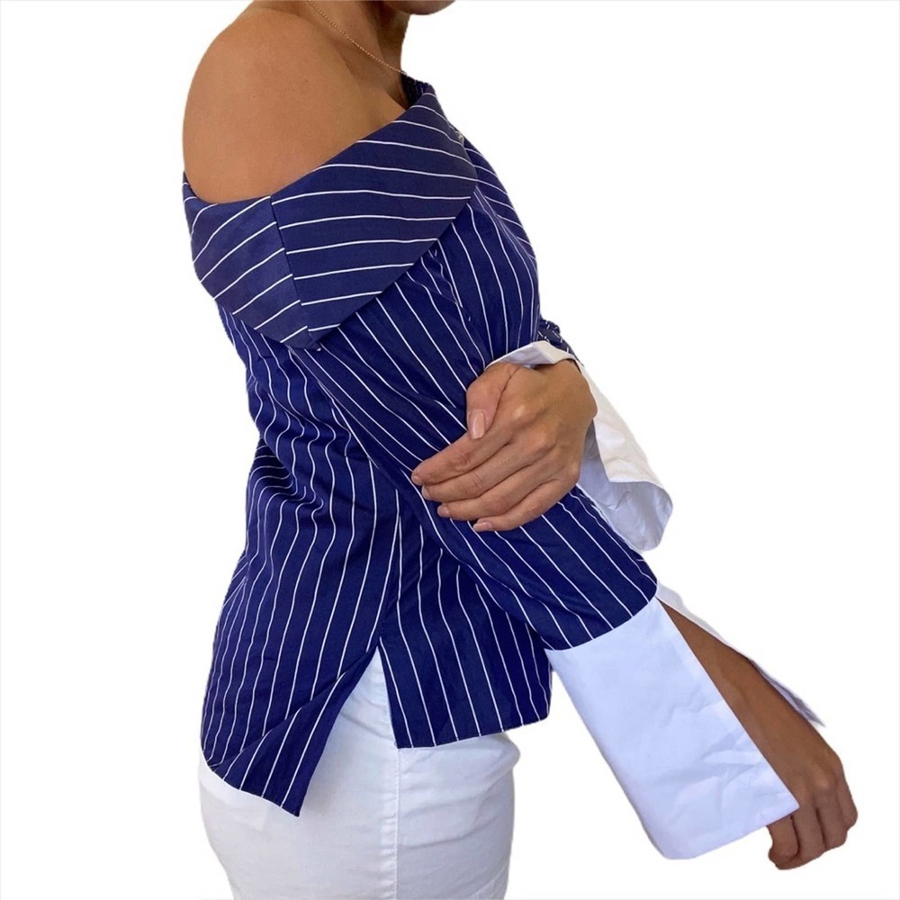 AMMARA Cady Nautical Striped Blouse size XS - Picture 15 of 16
